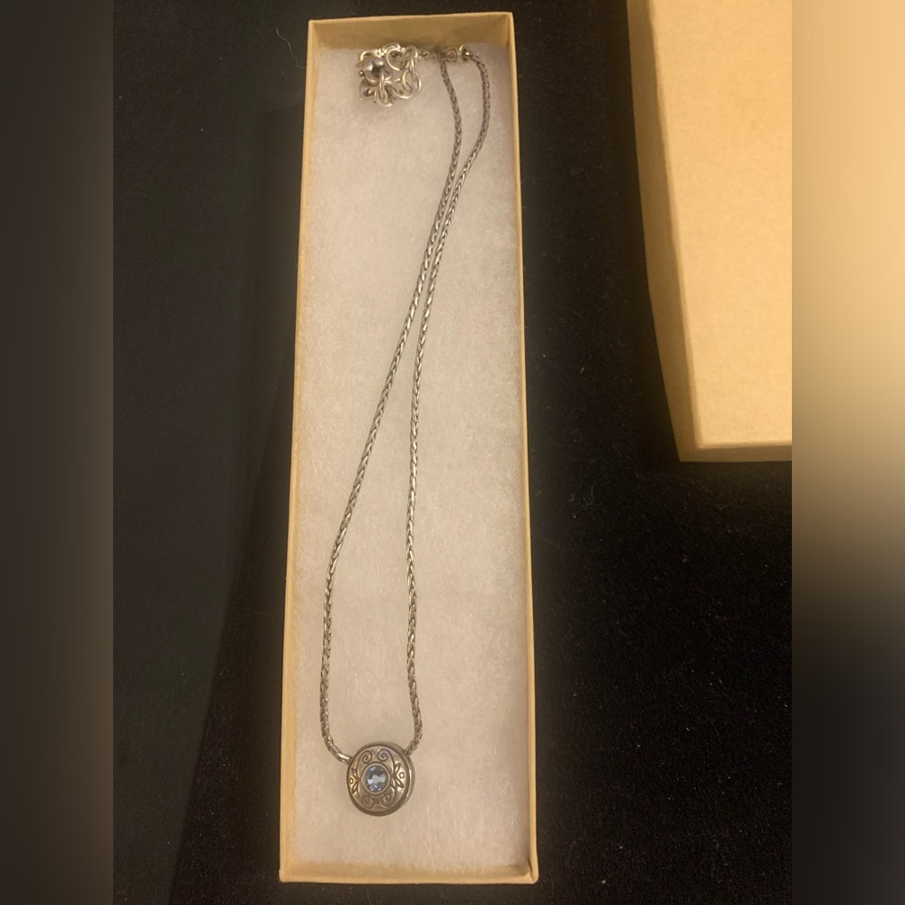 Brighton celestial blue reversible necklace